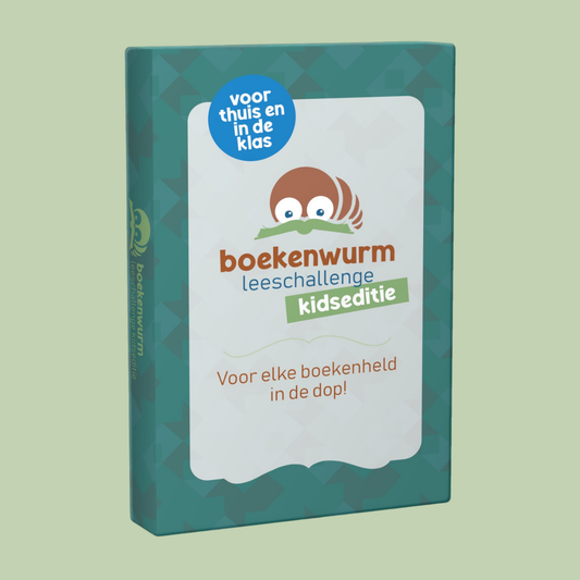 Boekenwurm Leeschallenge Kids, leesspel voor kinderen 7-12 jaar