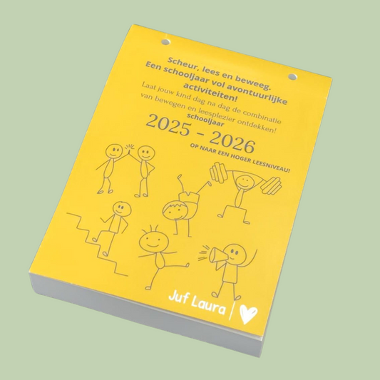 3. Juf Laura - Beweeg en lees scheurkalender (schooljaar 2025-2026)